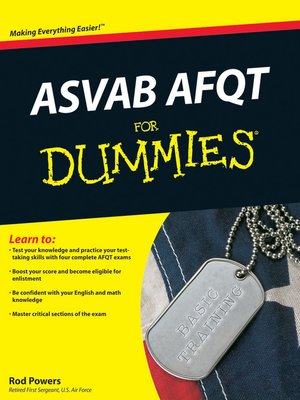 cover image of ASVAB AFQT For Dummies